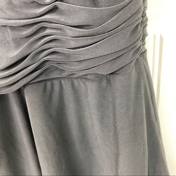 Evan-Picone V-Neck Tiered Skirt Knee-length Dress - Picture 5 of 7